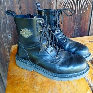 HARLEY-DAVIDSON FOOTWEAR mens Asherton 5" Lace Motorcycle Boot